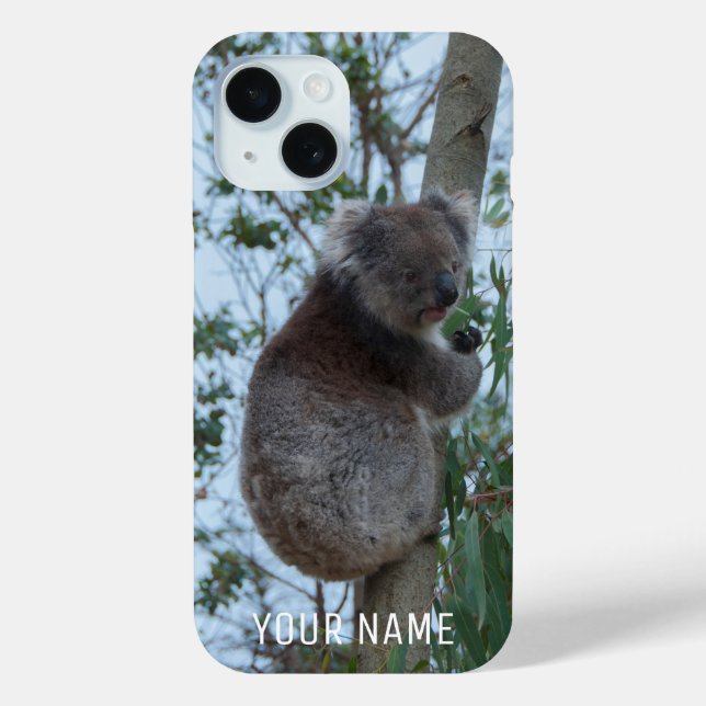 Cute Koala Animal Climbing in a Tree Australia Case-Mate iPhone Case (Back)