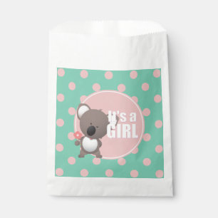Cute Koala Bear Baby Girl Favour Bags