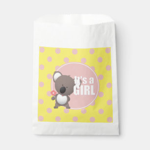 Cute Koala Bear Baby Girl Favour Bags