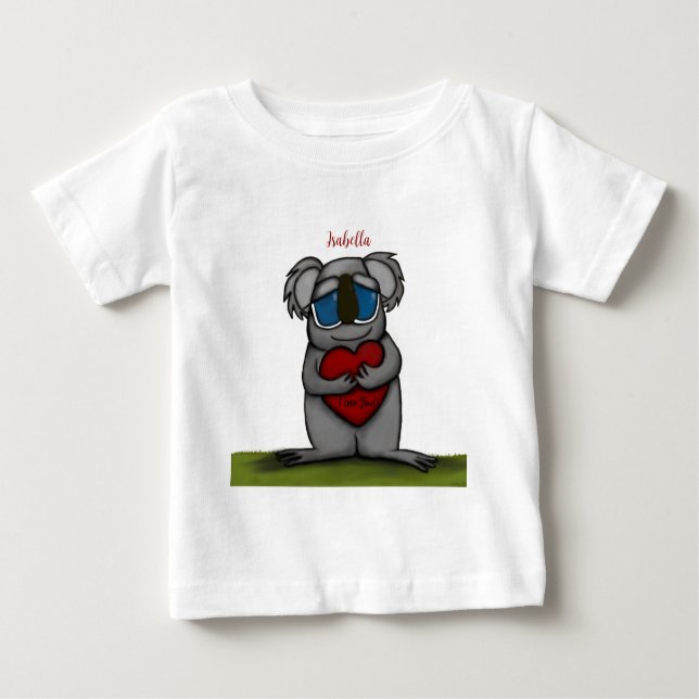 Cute Koala Bear Baby T-Shirt (Front)