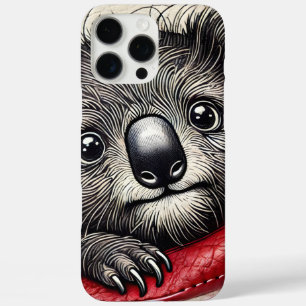 Cute Koala Bear Illustration With Vibrant Colours iPhone 16 Pro Max Case