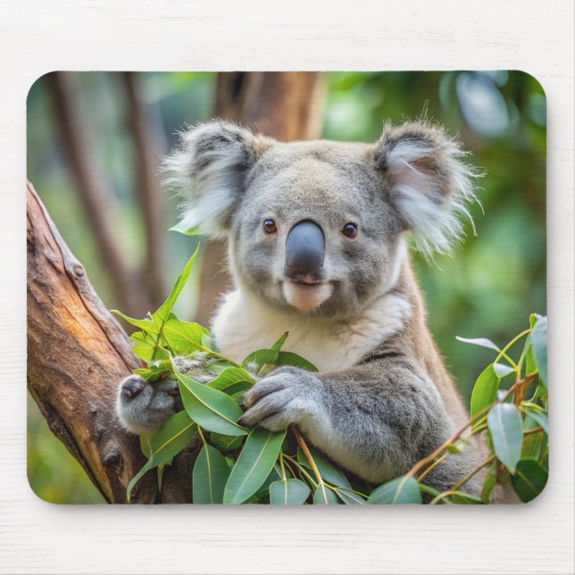 Cute Koala Bear Mouse Pad (Front)
