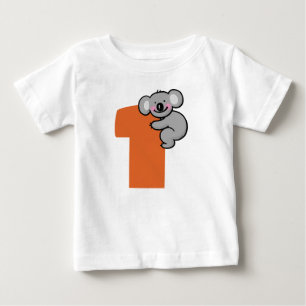Cute Koala Bear One Sweet Year 1st Birthday Baby T-Shirt
