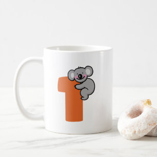 Cute Koala Bear One Sweet Year 1st Birthday Coffee Mug