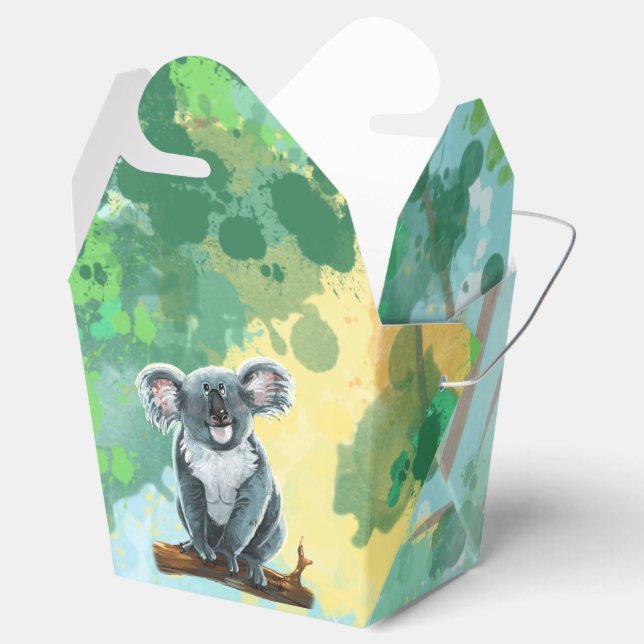 Cute Koala Bear Party Centre Favour Box (Opened)
