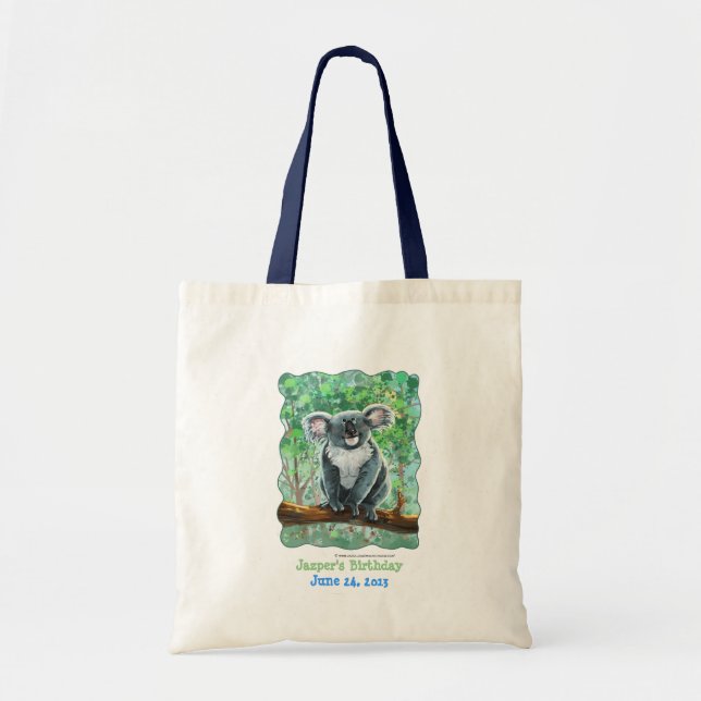 Cute Koala Bear Party Centre Tote Bag (Front)