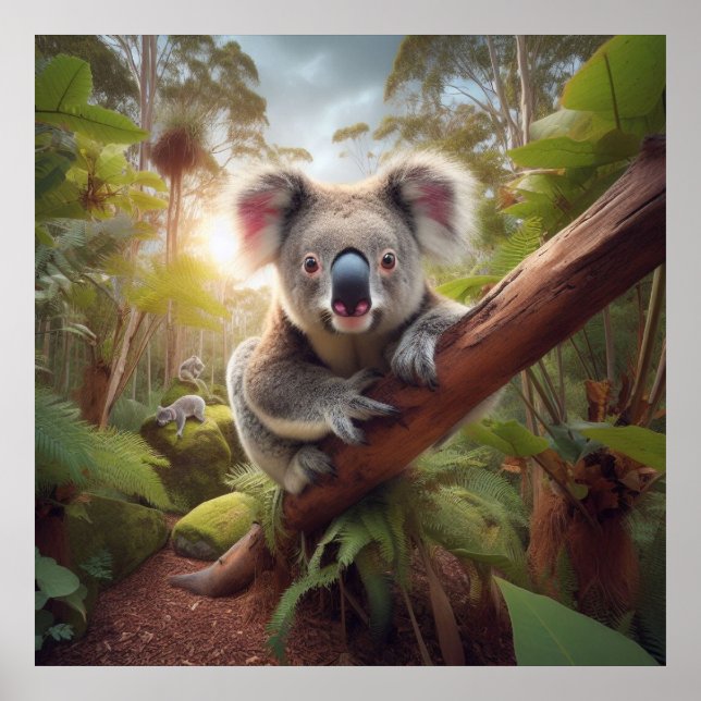 Cute Koala Bear Poster (Front)