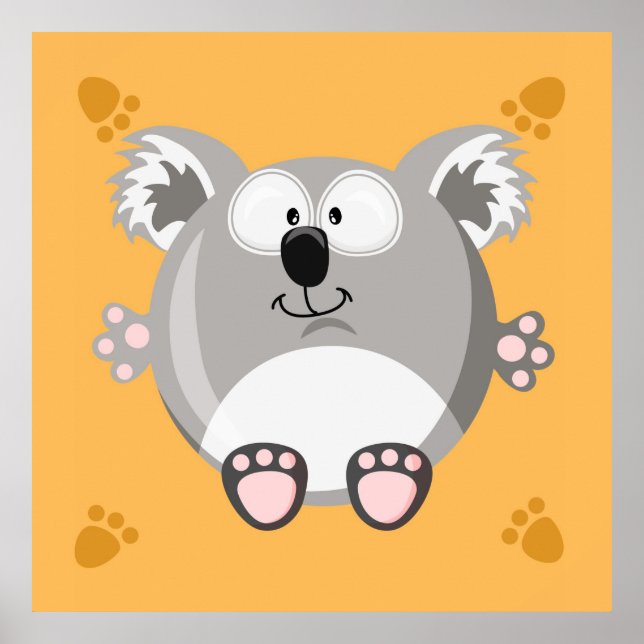Cute koala bear poster (Front)