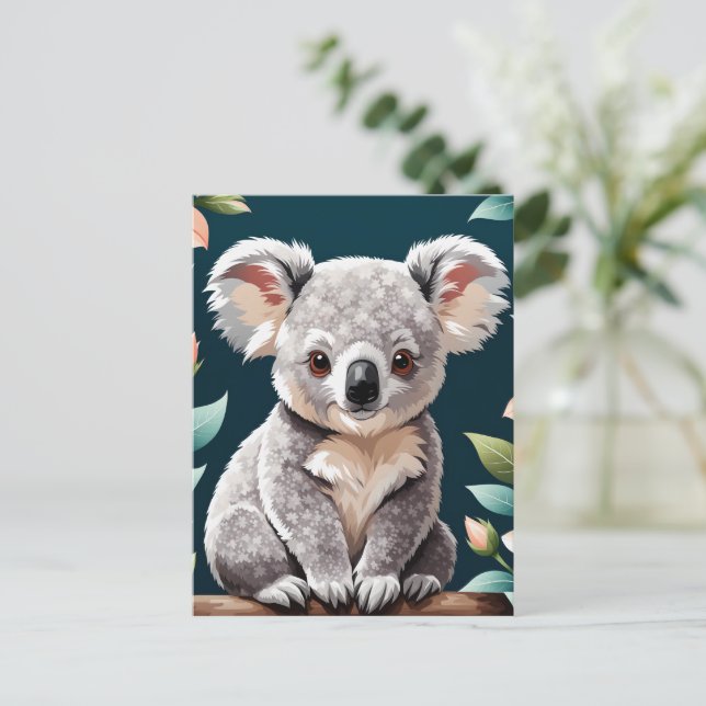 Cute Koala Bear Poster Postcard (Standing Front)