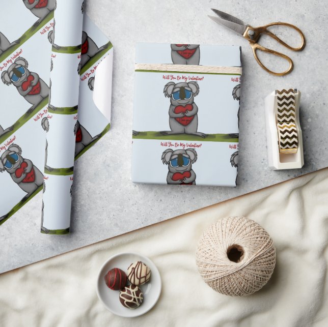 Cute Koala Bear Wrapping Paper (Crafts)