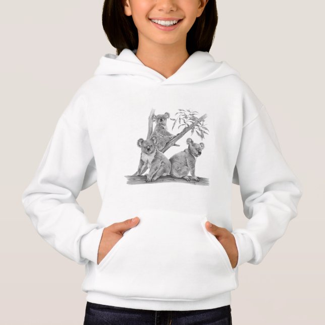 Cute Koala Bears Hoodie (Front)