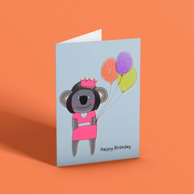 Cute Koala Birthday  Card (Creator Uploaded)