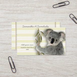 Cute Koala Business Card