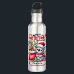 Cute Koala Chirstmas Personalised Name 710 Ml Water Bottle<br><div class="desc">Cute Koala Chirstmas Personalised Name Holiday Water Bottles features a cute Koala wearing a Santa hat and scarf with a Santa sack. Perfect for Christmas gifts,  Christmas parties and holiday celebrations,  birthdays and more. Created by Evco Studio www.zazzle.com/store/evcostudio</div>