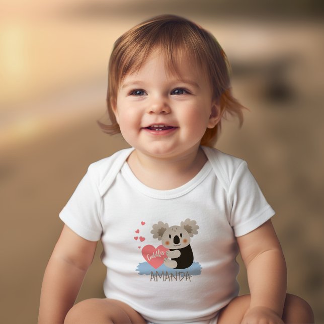 Cute Koala Cuddles ID386 Baby Bodysuit (Creator Uploaded)