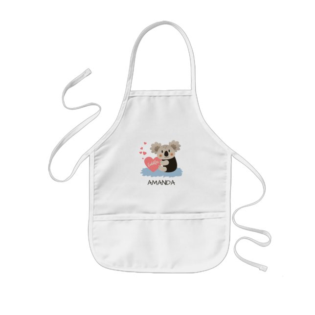 Cute Koala Cuddles ID386 Kids Apron (Front)