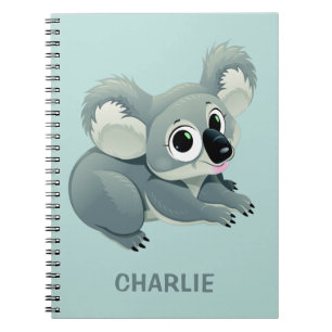 Cute Koala custom name notebook