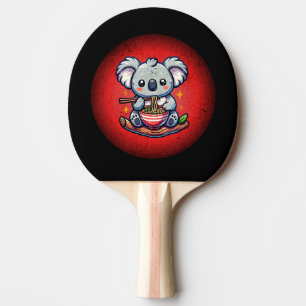 Cute Koala eating Ramen Ping Pong Paddle