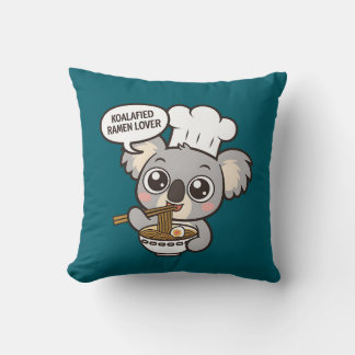 Cute Koala enjoying Ramen Cushion