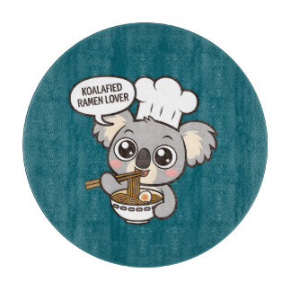 Cute Koala enjoying Ramen Cutting Board