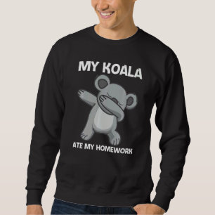 Cute Koala For Kids Boys Australian Zoo Animal Sweatshirt