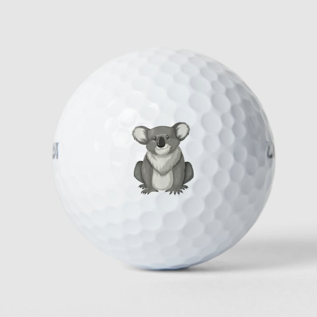 Cute koala golf balls (Front)