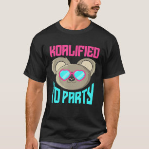 Cute Koala Graphic Retro Party Animal Australia T-Shirt