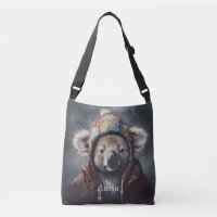 Cute Koala in Winter Hat Custom Name