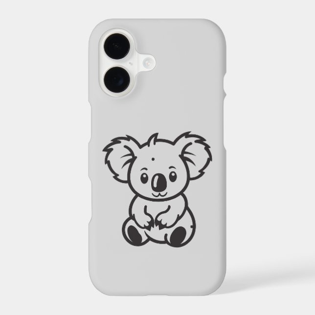 Cute Koala iPhone 17 Case – Adorable Animal Phone  (Back)