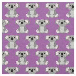 Cute Koala Kids Cartoon Fabric