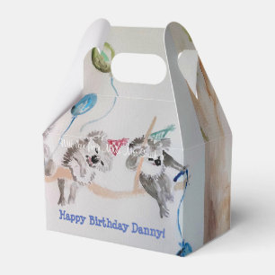 Cute Koala Koalas Boys Birthday Cake Favour Box