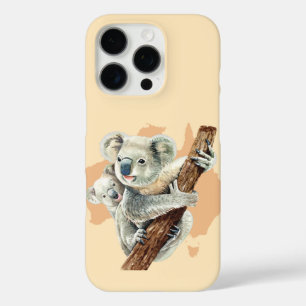 Cute Koala Mum and Baby iPhone 16 Pro Case