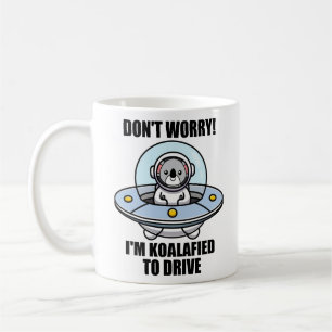 Cute Koala New Driver I'm Koalafied To Drive UFO Coffee Mug