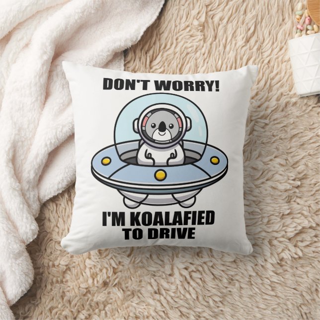 Cute Koala New Driver I'm Koalafied To Drive UFO Cushion (Blanket)