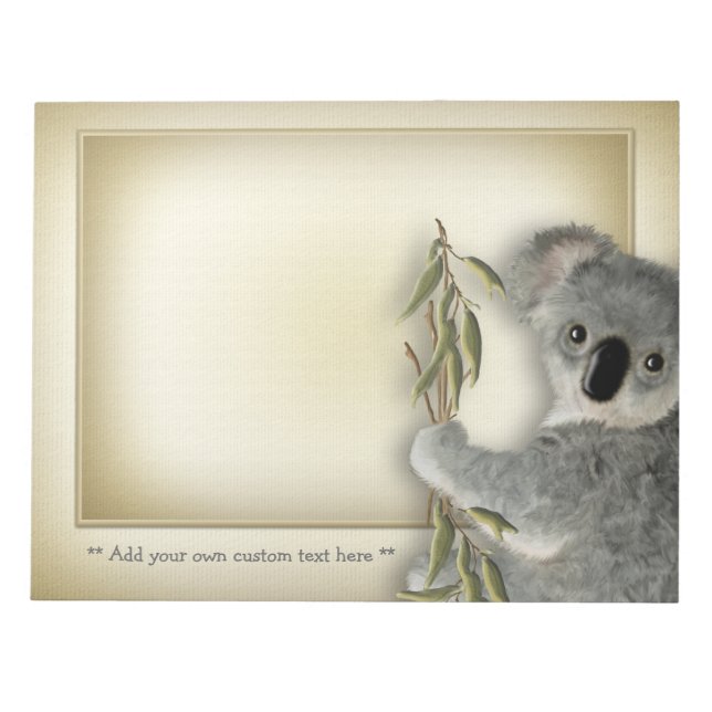 Cute Koala Notepad (Front)