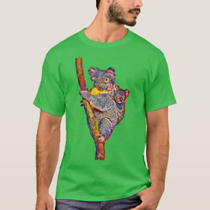 Cute Koala Oil Paint Australian Marsupial Koala Be T-Shirt