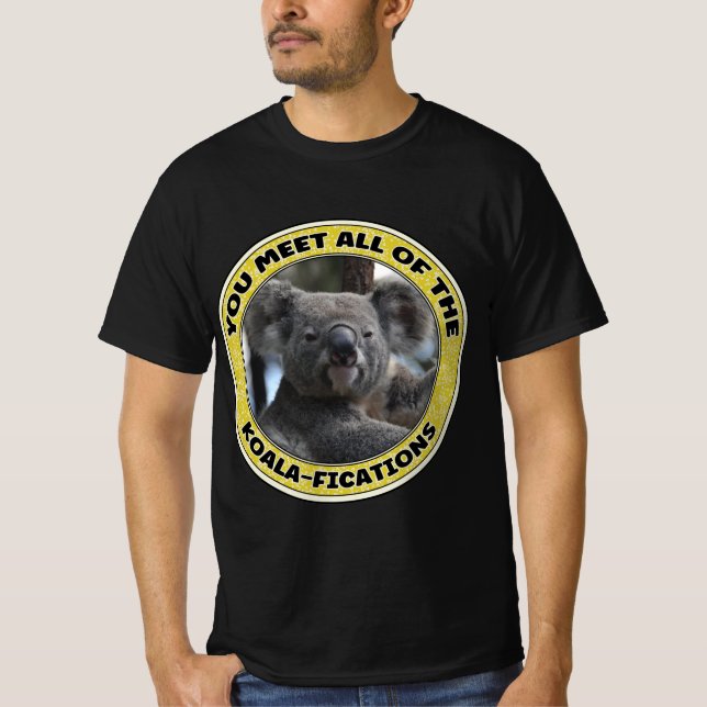 Cute koala ‘play on words’ T-Shirt (Front)