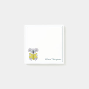 Cute koala reading animal kids stationery paper  post-it notes
