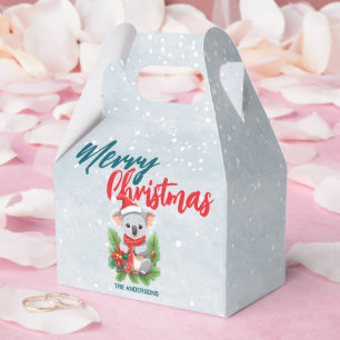 Cute Koala Santa Xmas Sweet Merry Christmas Favour Box