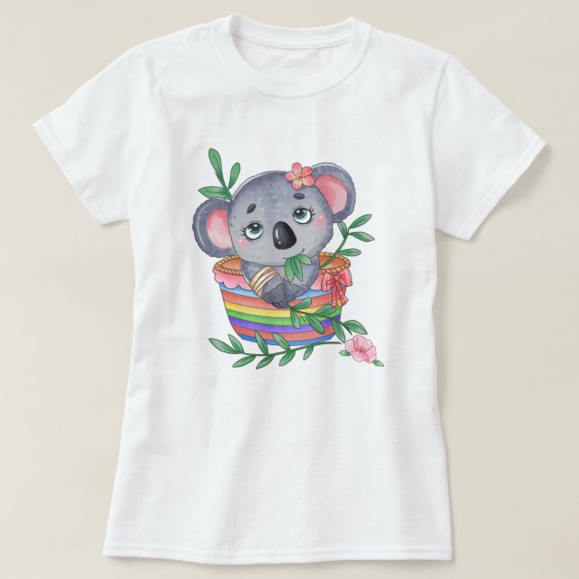 Cute Koala T-Shirt (Design Front)