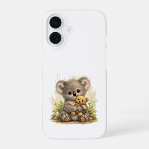 Cute Koala Teddy iPhone 16 Case – Adorable Gift