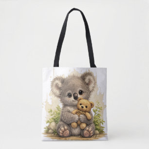 Cute Koala Tote Bag – Kawaii Teddy Animal Gift