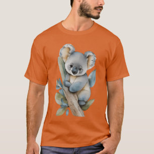 Cute koala watercolor cute animals vintage T-Shirt