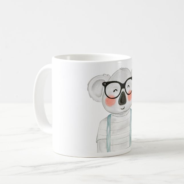 Cute Koala Wearing Glasses Coffee Mug (Creator Uploaded)