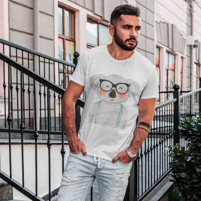 Cute Koala Wearing Glasses T-Shirt (Creator Uploaded)