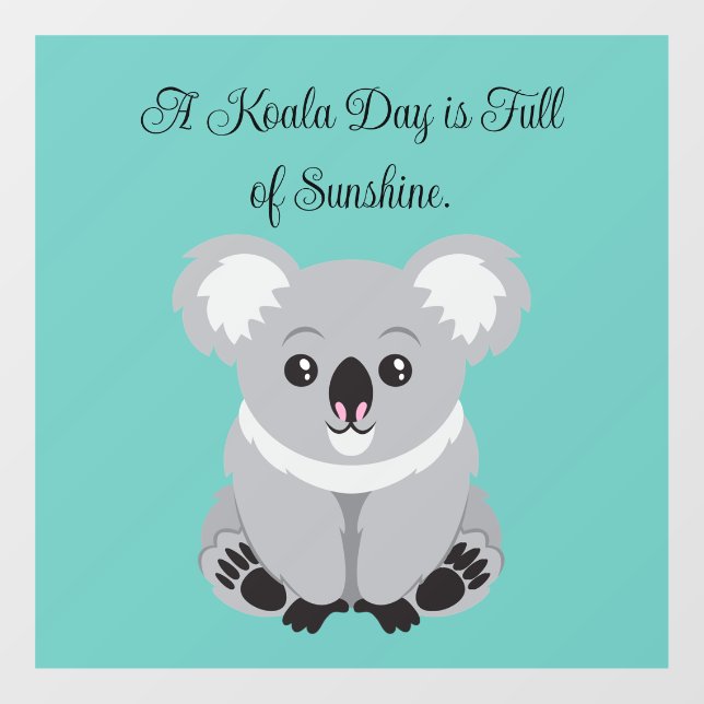 Cute Koala Window Cling (Sheet)