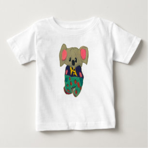 Cute koala with human clothes drawing baby T-Shirt