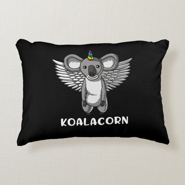 Cute Koalacorn Koala Bear Unicorn Magical Animal Decorative Cushion (Front)