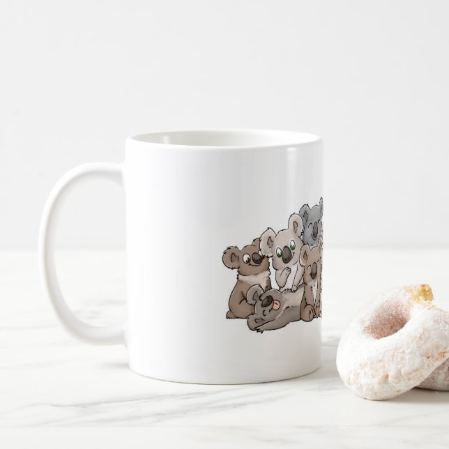 Cute Koalas Coffee Mug (With Donut)