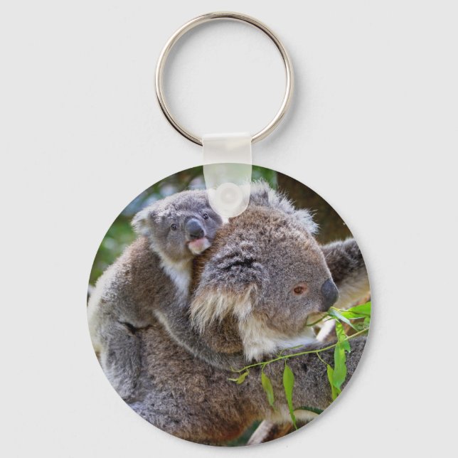 Cute Koalas Key Ring (Front)